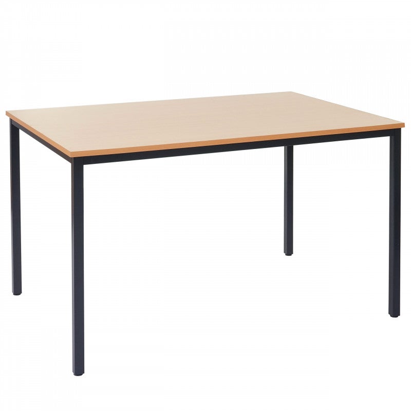 Biurko Braila, stół konferencyjny stół biurowy stół seminaryjny, 120x80cm MDF ~ Wygląd buk