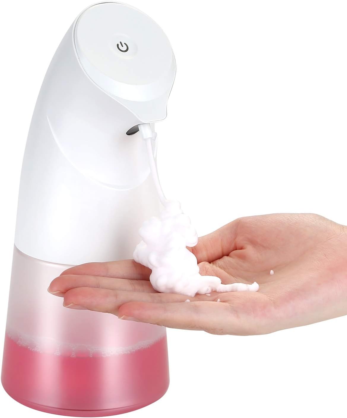 Bezdotykowy dozownik mydła w pianie, dozownik mydła blatowy 450 ml, zestaw prezentowy, automatyczna pompka do mydła, odpowiedni do