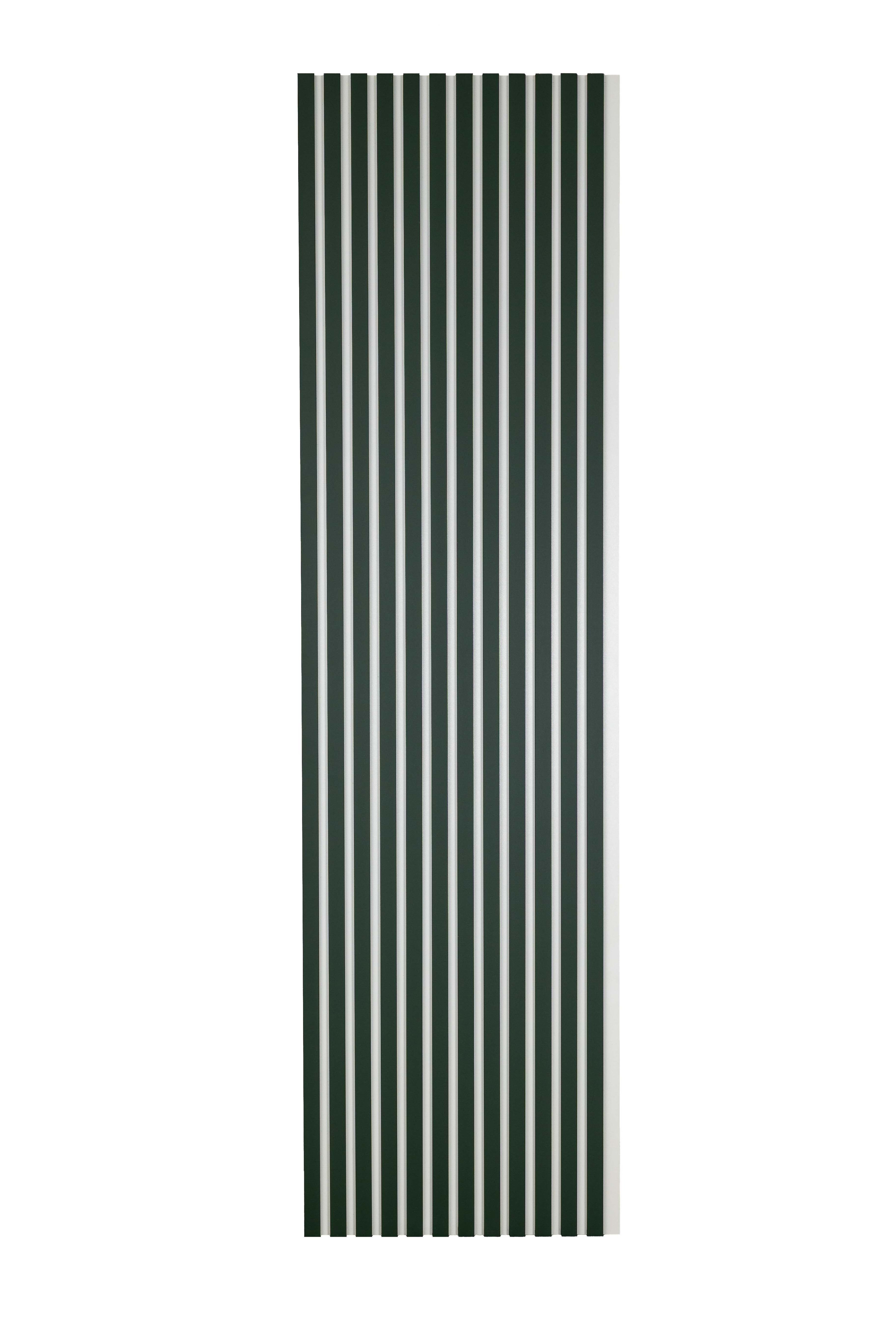 Lamele na Płycie Białej Ścienne SunWood 275x55cm Panele Dekoracyjne Butelkowa Zieleń 1 szt.