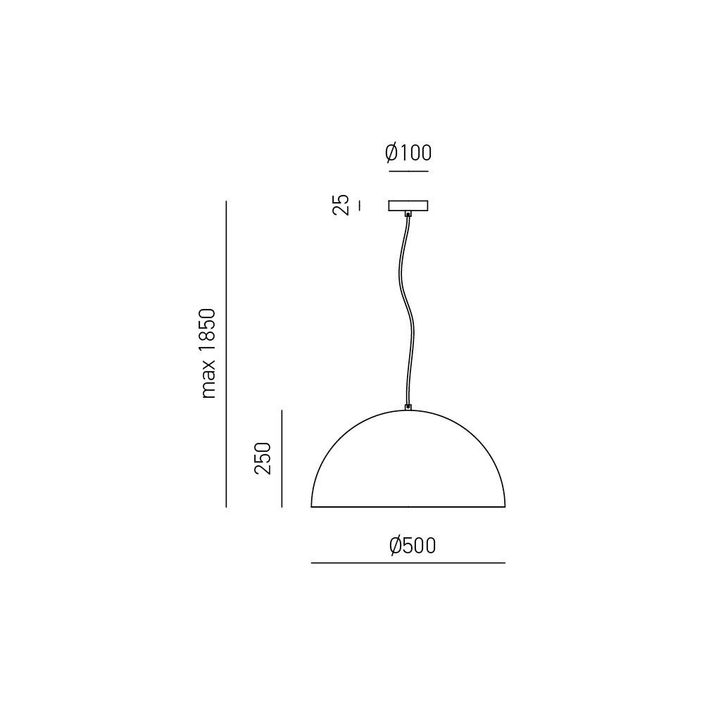 Lampa wisząca Bonella S/P – nowoczesny design z aluminium z matowym, białym wykończeniem, gniazdo E27, montaż wewnątrz – Gealuce