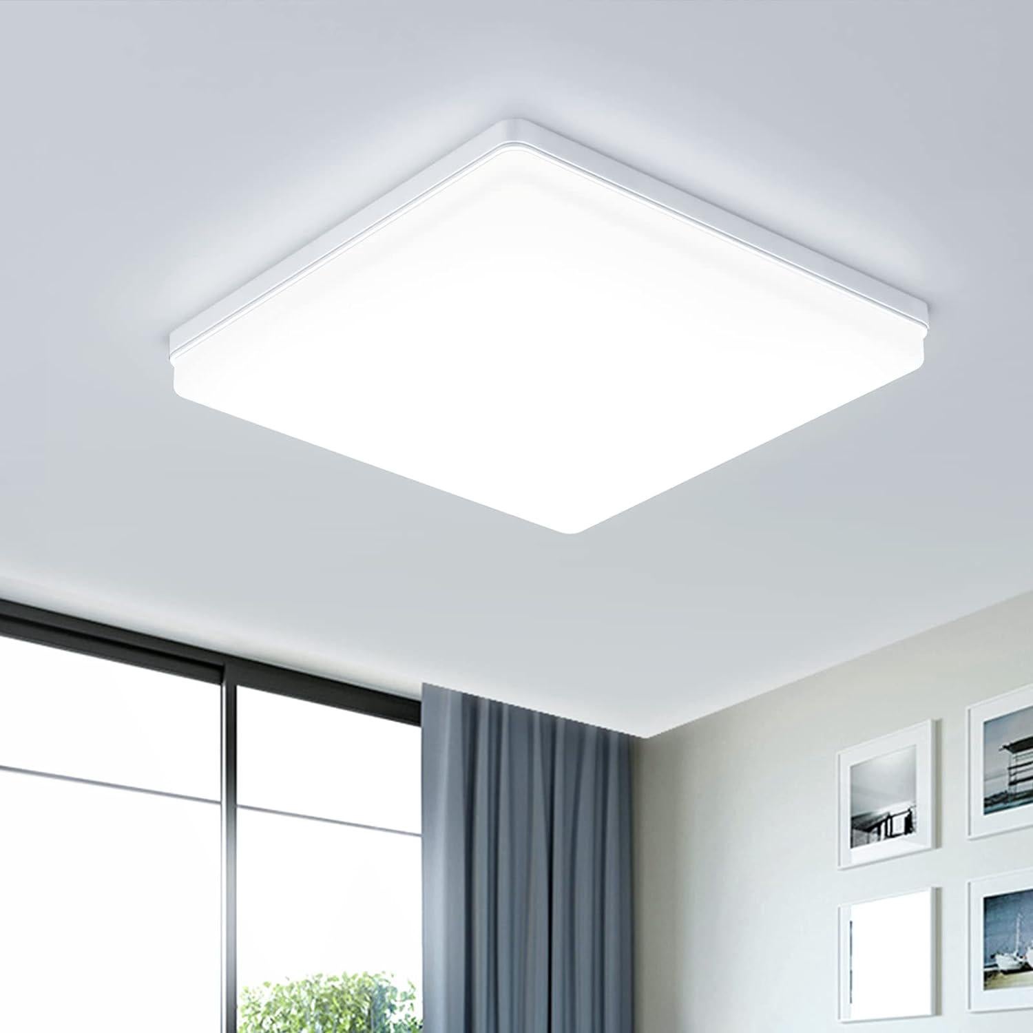 Oświetlenie w technologii poczwórnej LED 24 W, oświetlenie w technologii panelowej, nowoczesne oświetlenie o mocy 4800 lm, wodoodporne akcesoria oświe