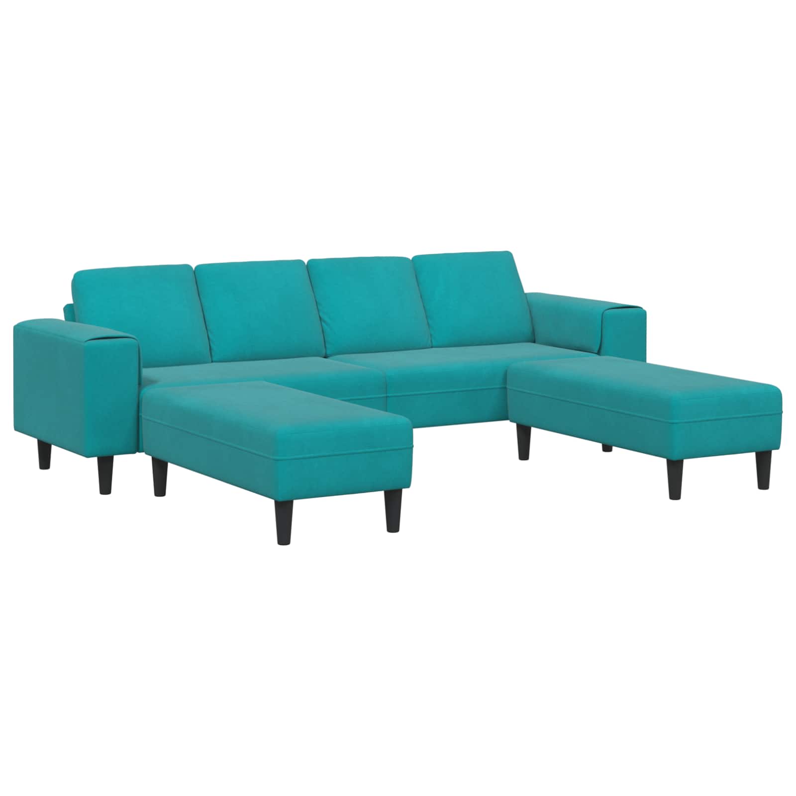 Sofa do salonu 3 pcs Turkusowy vidaXL