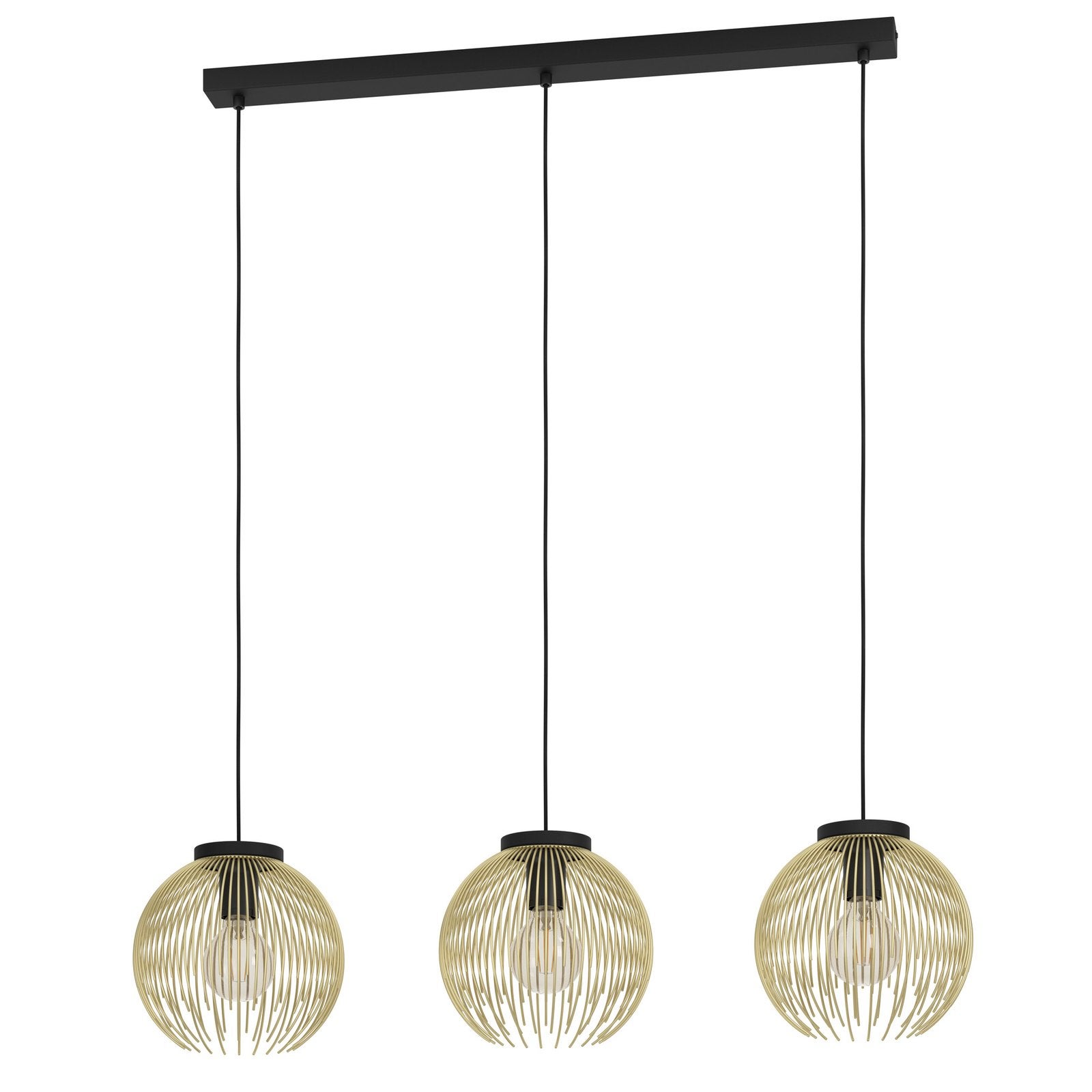 Złota lampa do jadalni Venezuela - 900167