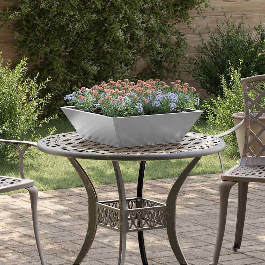Doniczka ogrodowa 5 pcs Srebrny 50 x 50 x 15 cm vidaXL