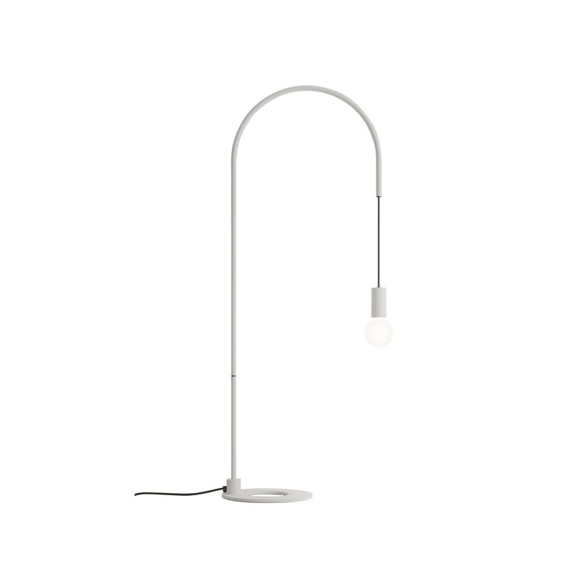 Zafferano - Lampa stołowa Filo z żarówką E27 o mocy maks 60 W w zestawie, regulowana w zakresie 200°, wys 113 cm, metal malowany IP20 - biała