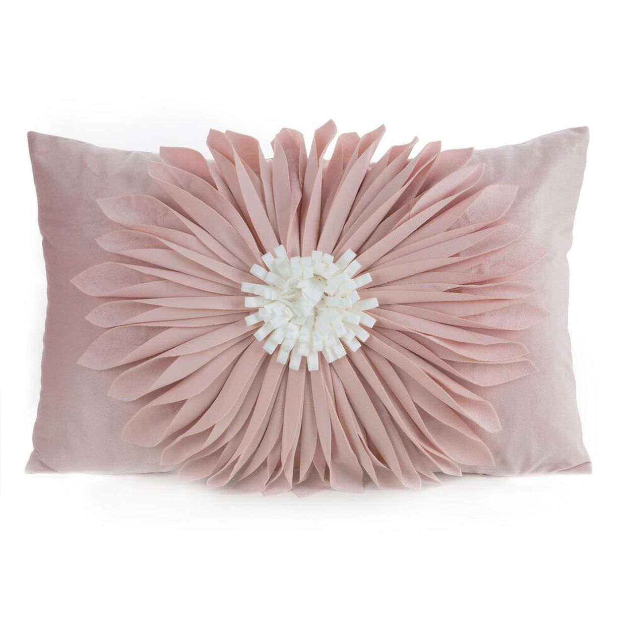Poszewka dekoracyjna FLORES różowa kwiat gerbera 3D 30x50 cm