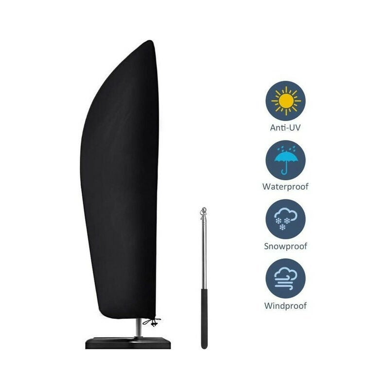 Pokrowiec ochronny na parasol o szerokości 2 do 4 m, materiał Oxford 210D wodoodporny i odporny na kurz, odporny na UV 265x40/70/50cm