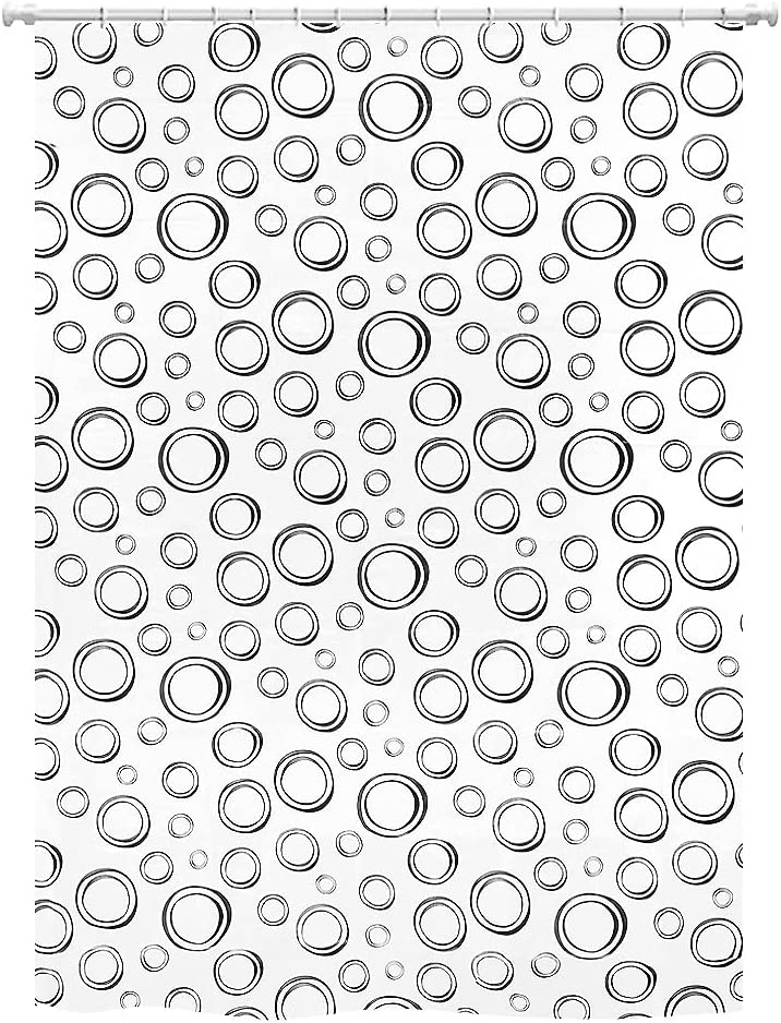 Zasłona Prysznicowa Do Wanny 180x200 cm Trwała Wodoodporna Odporna Na Pleśń Nowoczesna Z Haczykami Design B