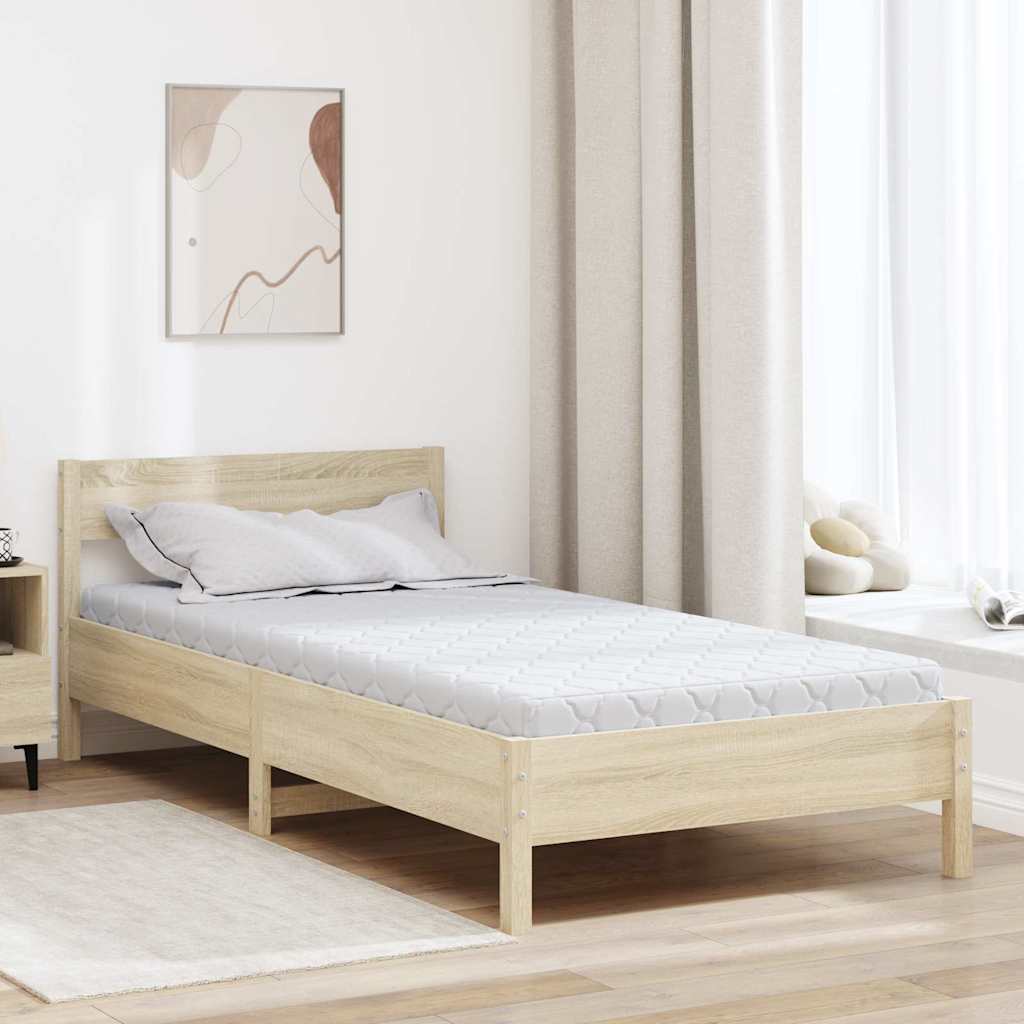 Materac Biały 120 x 200 cm Tkanina żakardowa vidaXL
