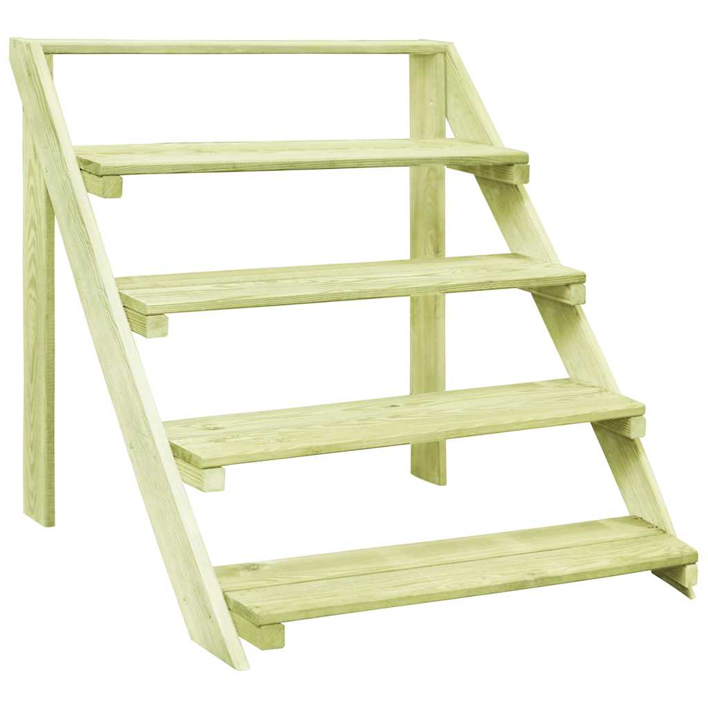 Stojak na Kwiaty Drewniany 80 cm Wielopoziomowy
