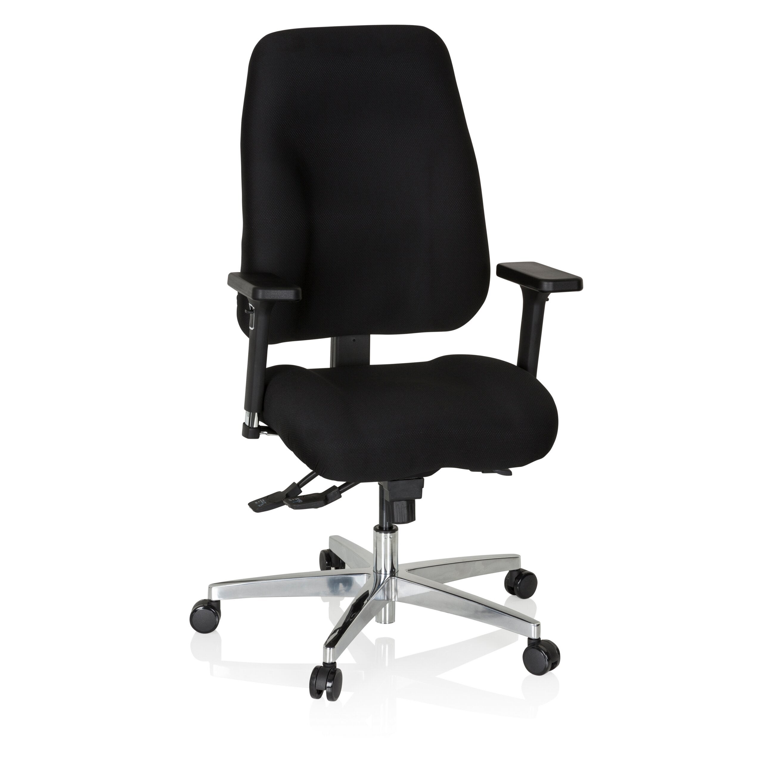 Krzesło biurowe / krzesło wykonawcze ZENIT COMFORT czarny hjh OFFICE