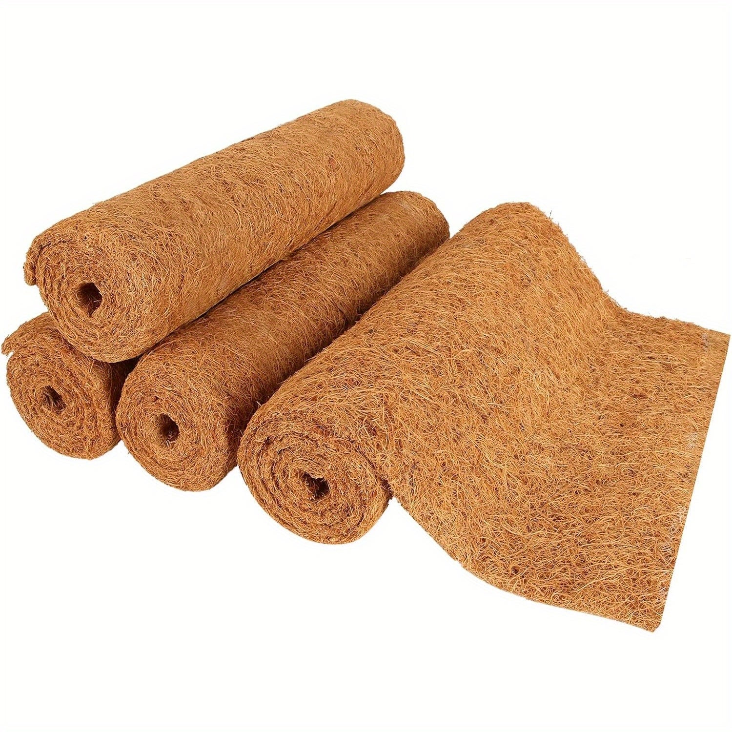 4 rolki mat przeciwko chwastom z naturalnego włókna kokosowego, 40 x 100 cm, do roślin ogrodowych, klatek dla zwierząt, gadów i jaszczurek.