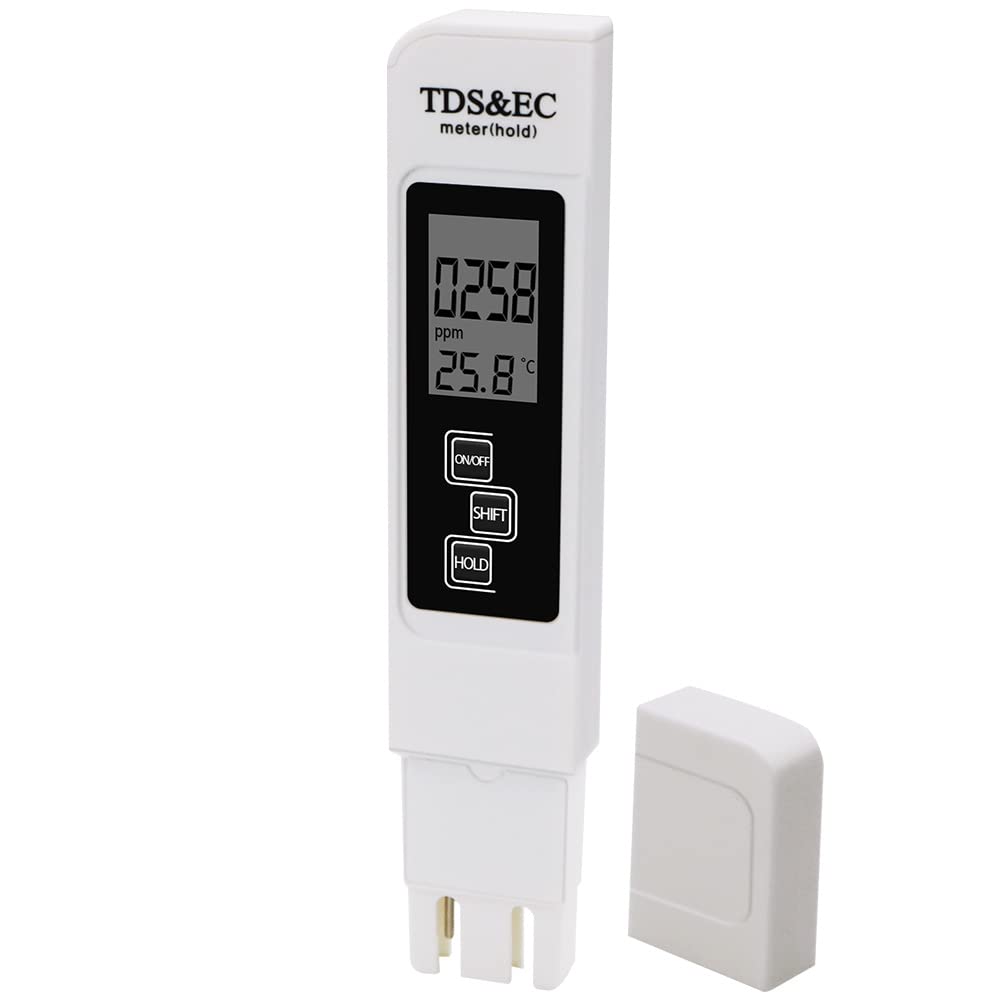 TDS EC 3 w 1 cyfrowy tester jakości wody Miernik TDS LCD Miernik temperatury i przewodności 0-9999 PPM Woda pitna
