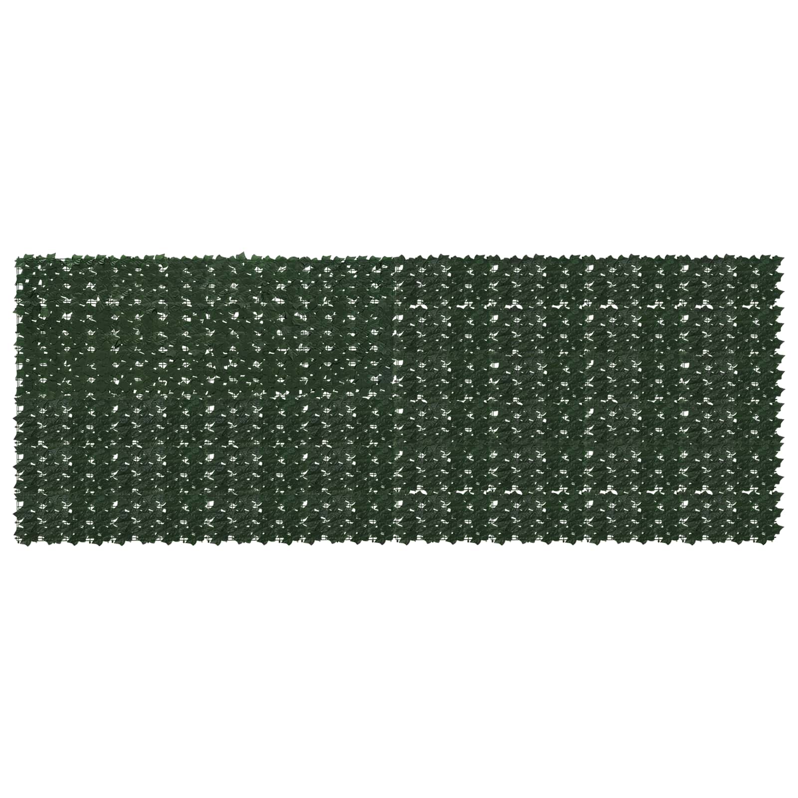 Parawan balkonowy z liśćmi Ciemnozielony 400 x 150 cm vidaXL