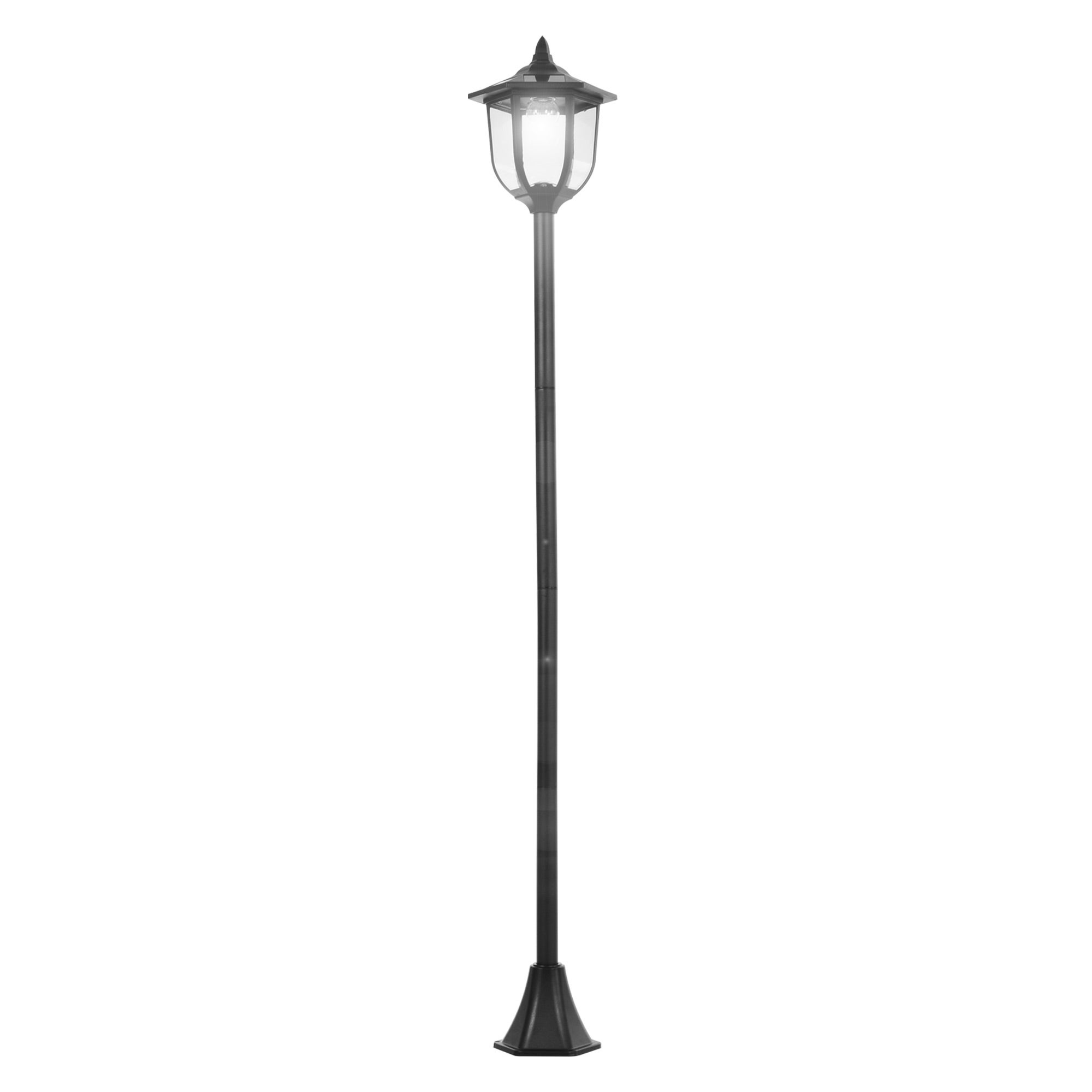 Lampa stojąca zewnętrzna z 6 diodami LED, automatyczna aktywacja, wodoodporna