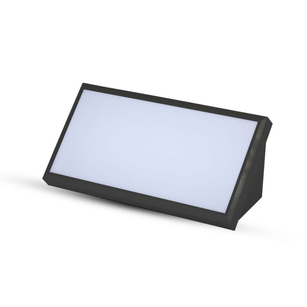 Lampa ścienna LED kątowa 20W kolor czarny 3000K IP65