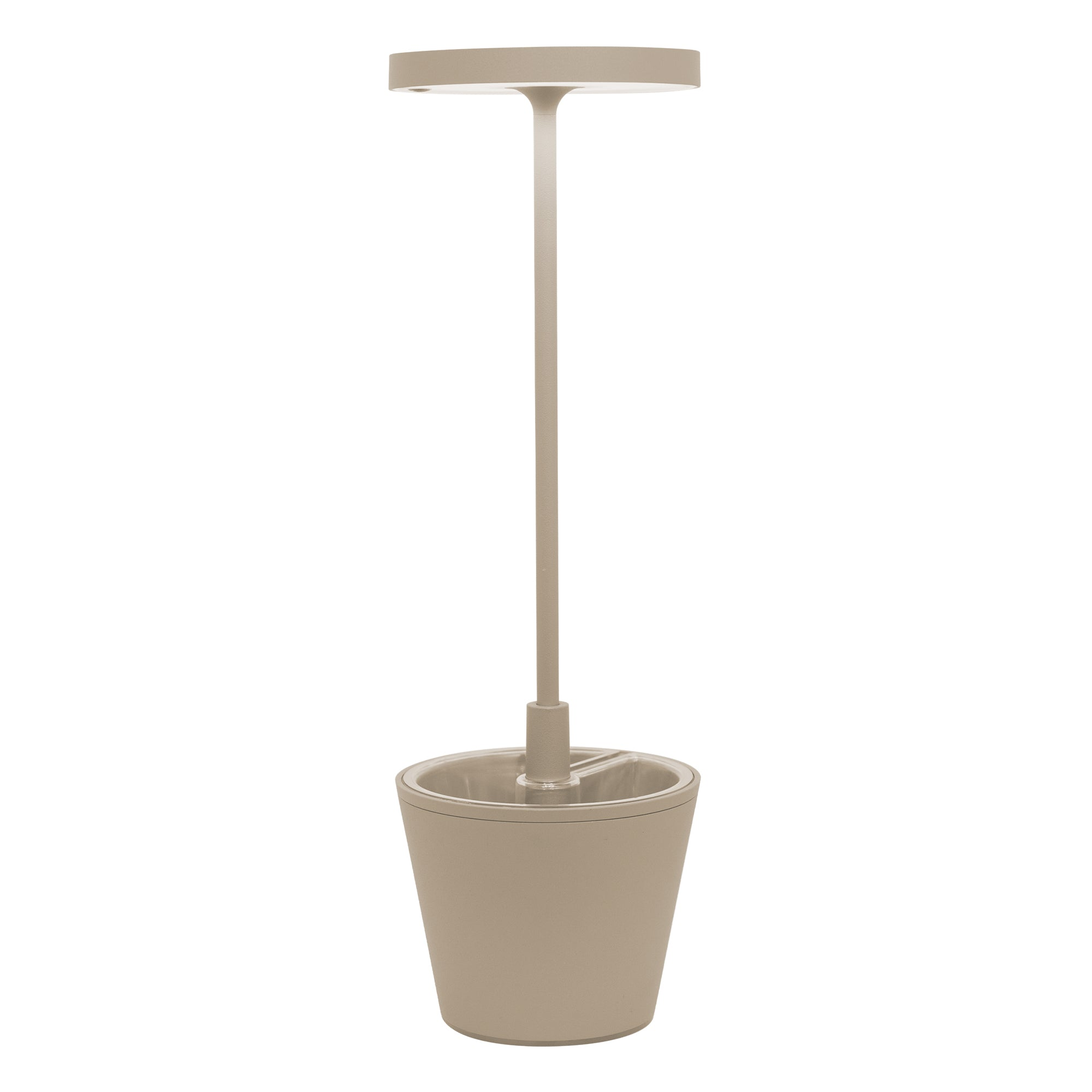 Lampa stołowa LED Poldina Reverso Sand, akumulatorowa i ściemnialna, z czasem pracy baterii do 12 godzin Nadaje się do użytku na zewnątrz, IP65