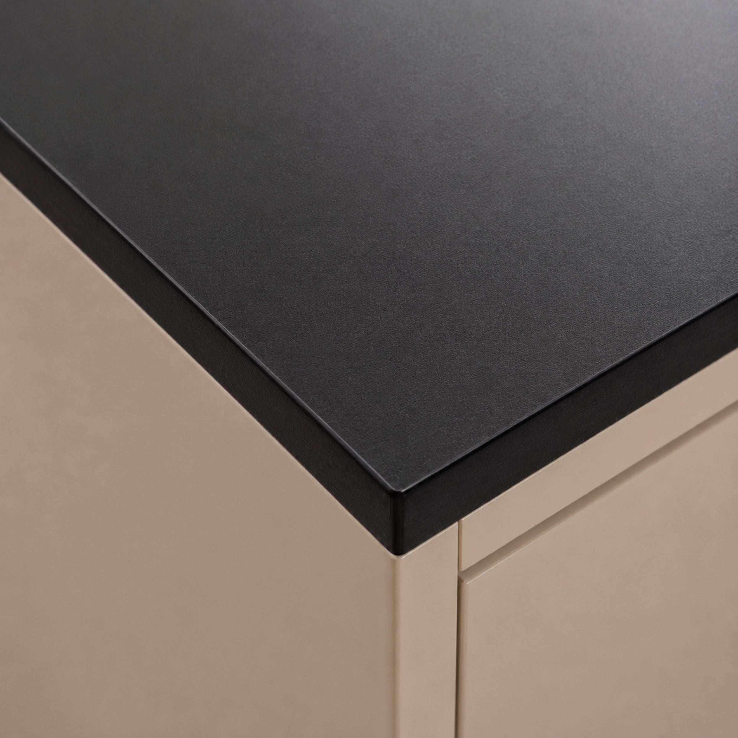 KOLM Blat łazienkowy laminowany do szafki 80cm 82×49cm Czarny (0190PE)