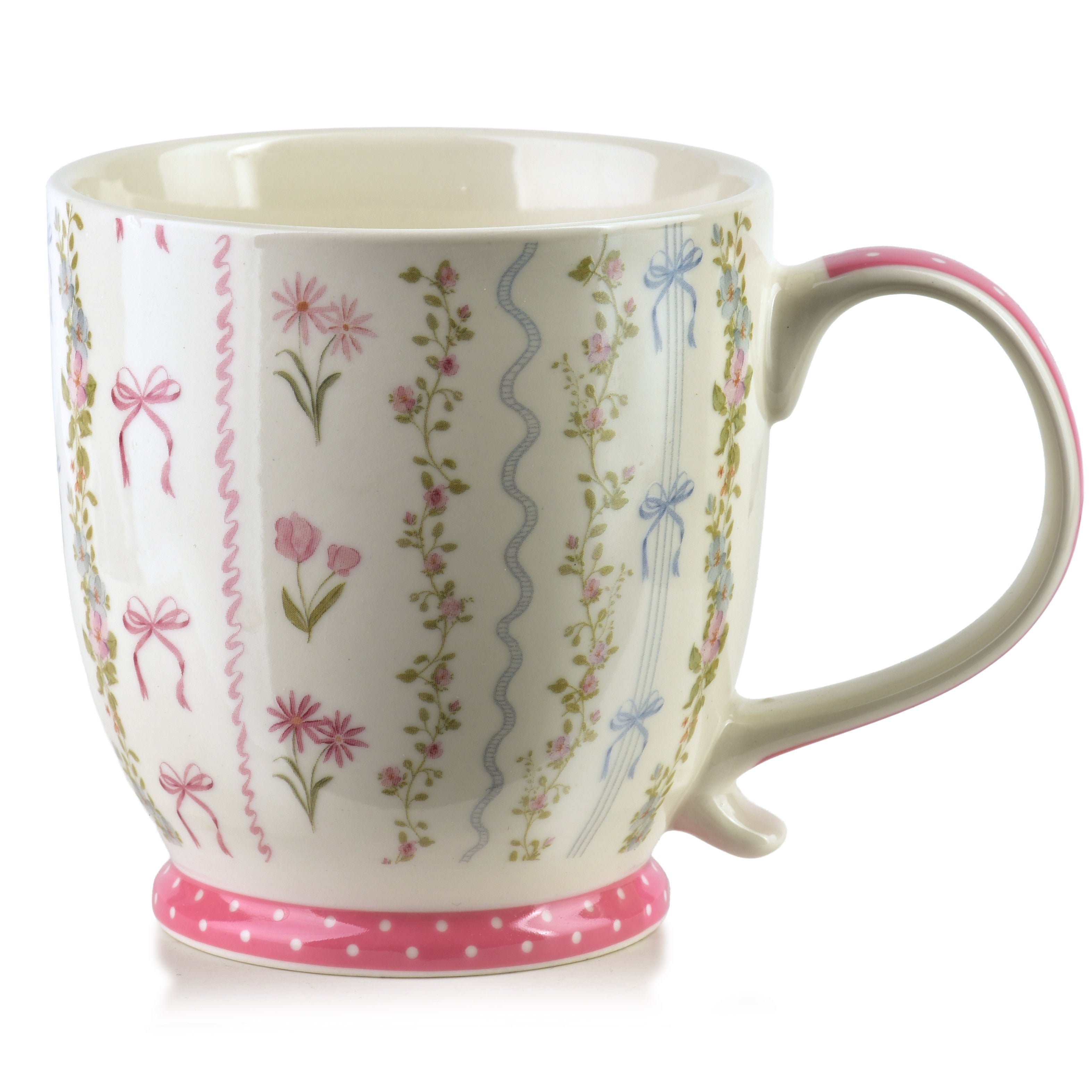 Kubek porcelanowy Mondex SASSY 10x14,5 biały 1szt