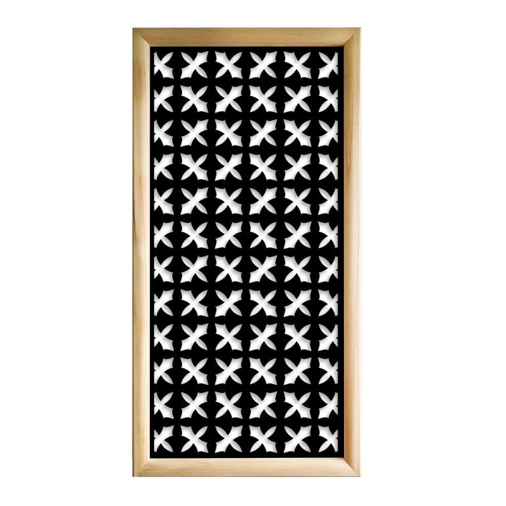 CRUSADES - Prostokątne moduły dekoracyjne z drewna i PCV - Rozmiar 73x148 cm - Grubość 64 mm - Kolor wewnętrzny CZARNY