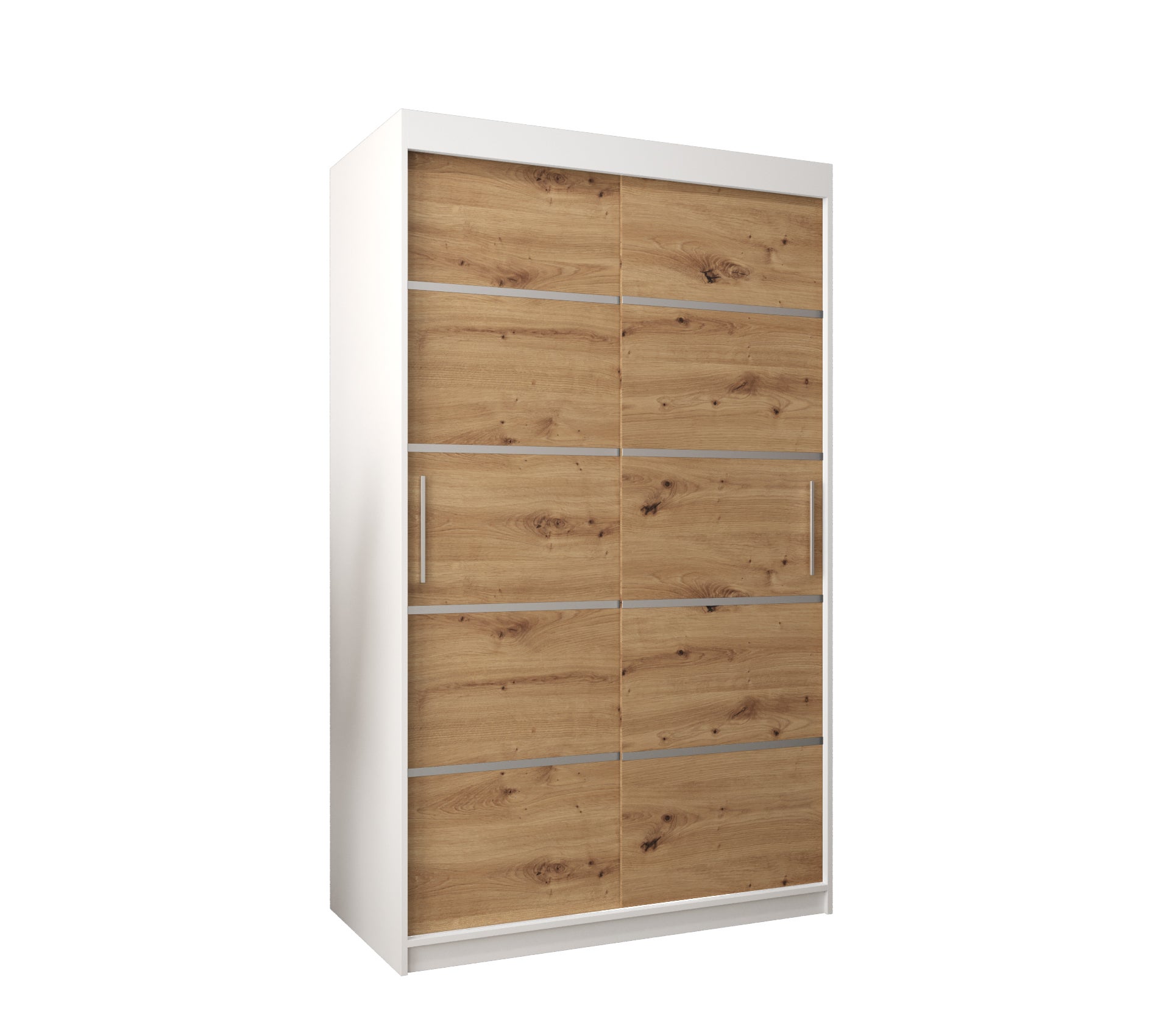 Szafa przesuwna garderoba Verona 1 120 x 62 x 200 cm Biały + Artisan - Abiks Meble