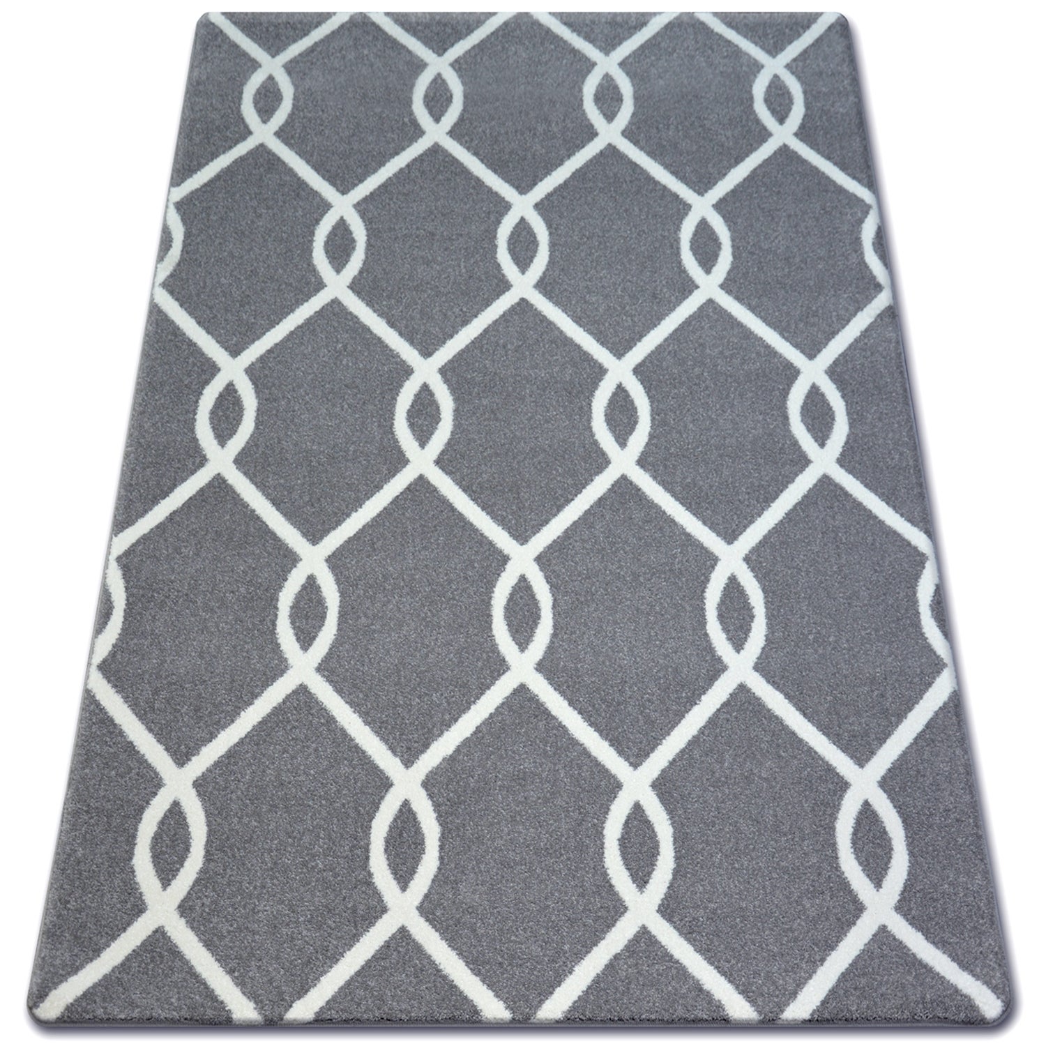Dywan SKETCH - F934 szaro/kremowy trellis 200x290 cm