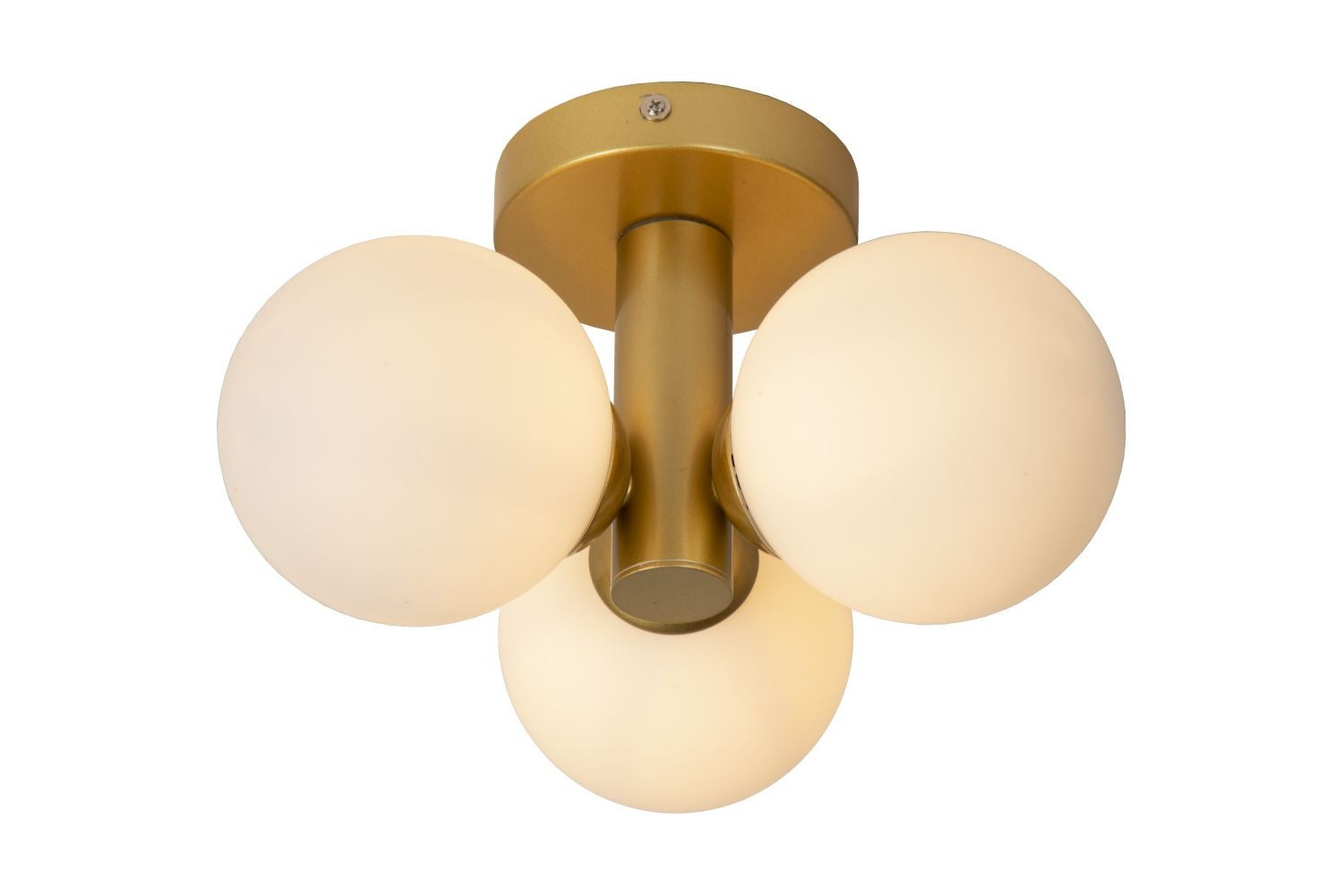 Lampa sufitowa TRUDY złota 3xG9x40W metal wym:18x28x28cm IP44 Lucide