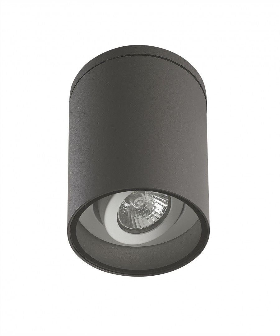 Lampa sufitowa zewnętrzna Adela ciemnoszara 1xGU10x35W wym: 14 x 10,8 x 10,8 cm aluminium SU-MA
