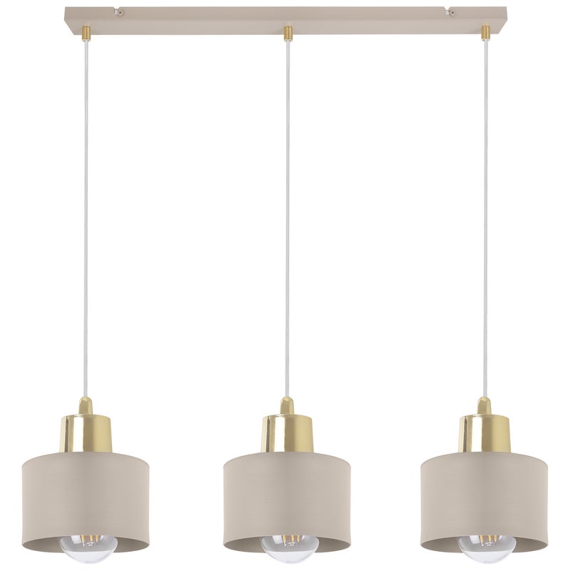 Lampa sufitowa wisząca Light Home LH Panta 3x E27 kaszmirowy/złoty