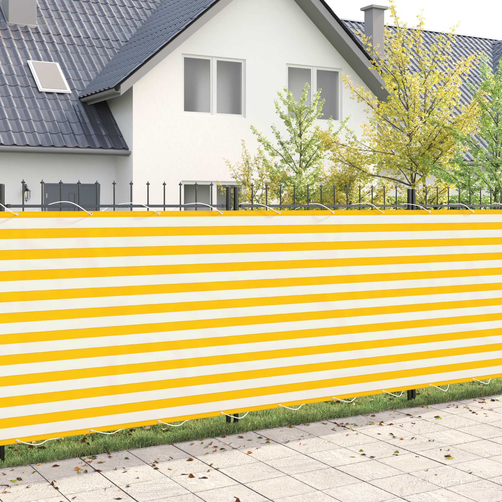 Ekran Prywatności Balkonowej 200 x 500 cm Tkanina z powłoką PU vidaXL