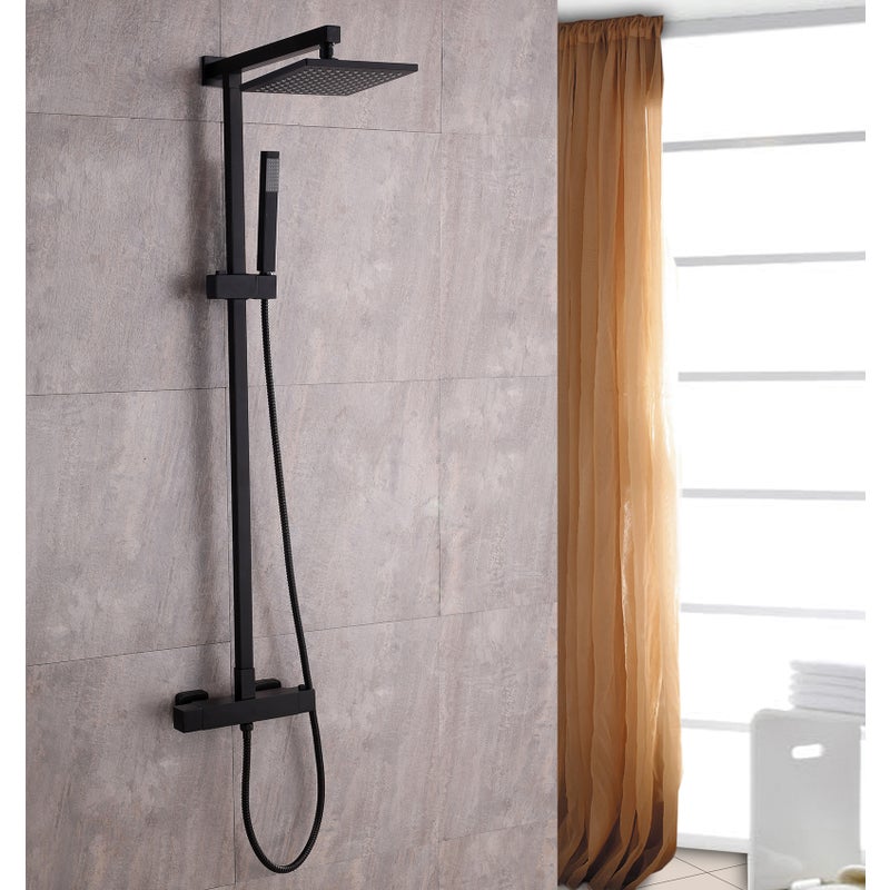 Bernstein Zestaw prysznicowy 8921B termostat SEDAL - deszczownica 20x20 cm