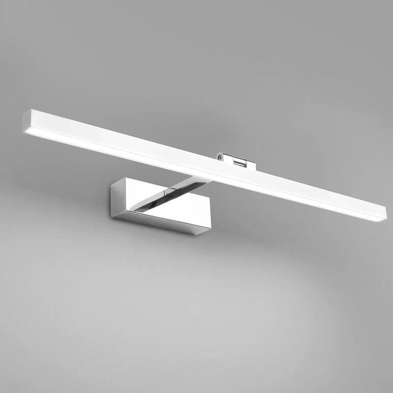 Lampa Miroir LED do łazienki 50cm, 12W, wodoodporna IP44, kinkiet do łazienki, rotacja 180°, zimne białe światło 5500K,