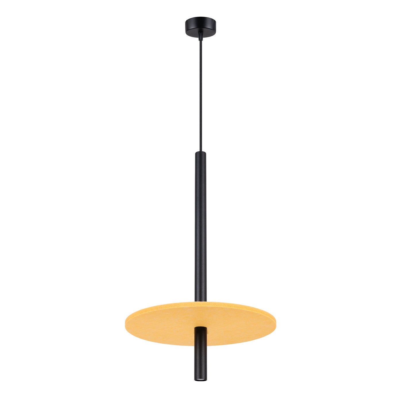 Lampa wisząca Sollux Lighting FELTRO 1 czarna/żółta