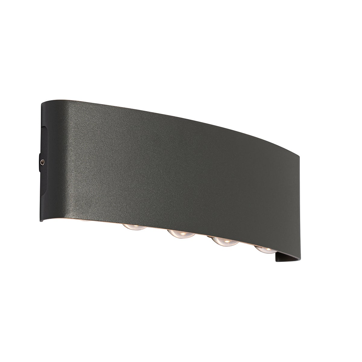 Qazqa nowoczesny lampa up & down do ogród - Silly - ciemnoszary, led zintegrowana 11w zestawie, Integrated led, 27cm, IP54, z 10