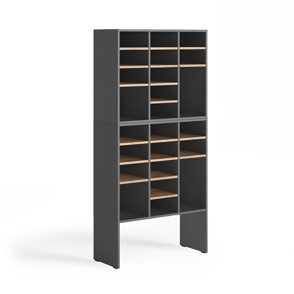Vicco zestaw szafek na buty Lysander, Antracyt/Dąb goldkraft, 78.6 x 65.5 cm 2 części