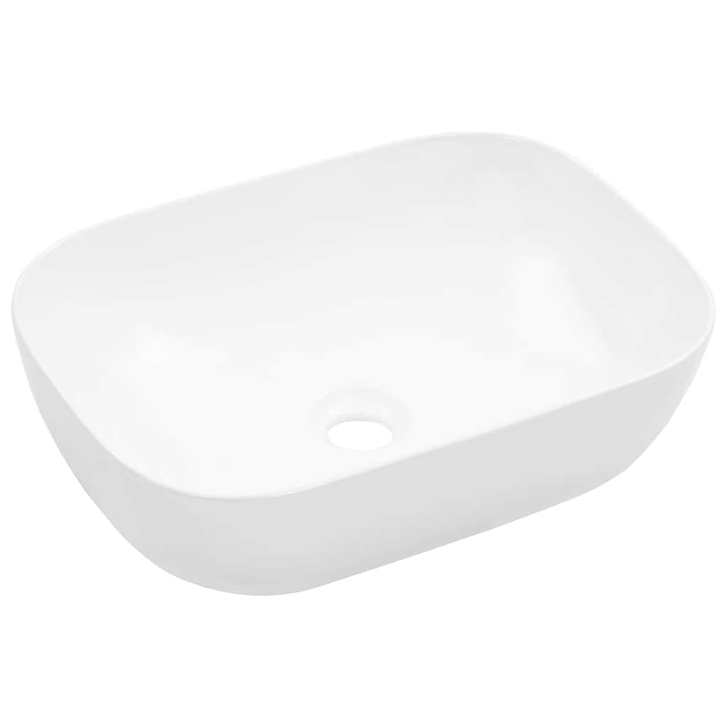 Umywalka Nablatowa Ceramiczna Biała do Łazienki