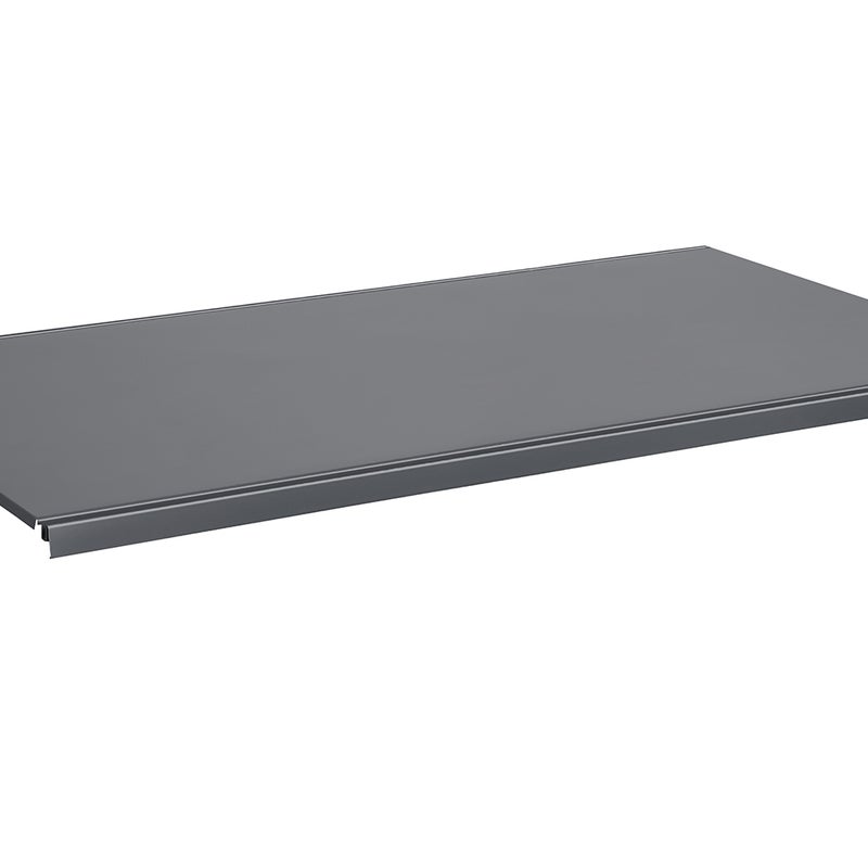 Półka do regału sklepowego metalowa 57x125cm ciemny szary mat KTD