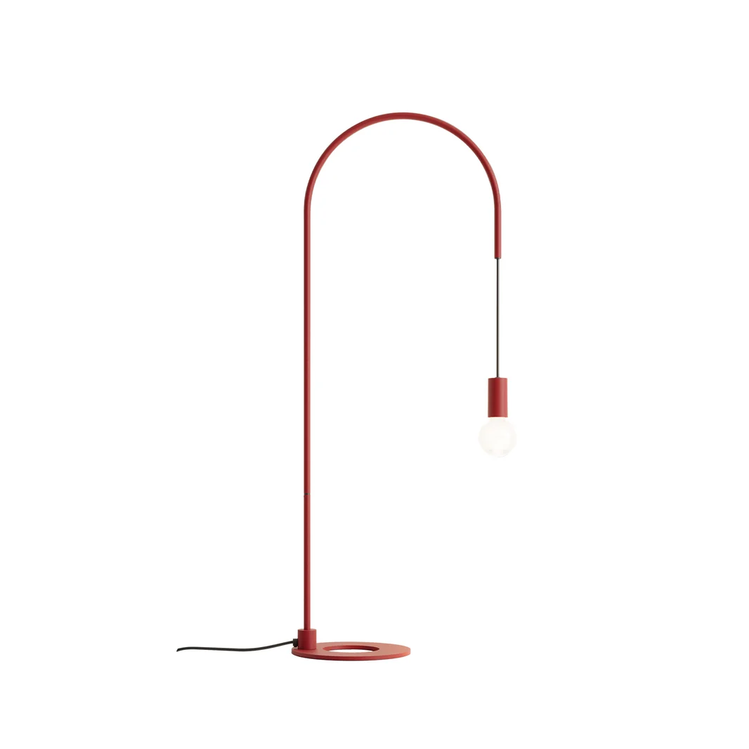Zafferano Filo lampa stołowa E27, regulowana 200°, wys 113 cm, czerwony, metal, IP20