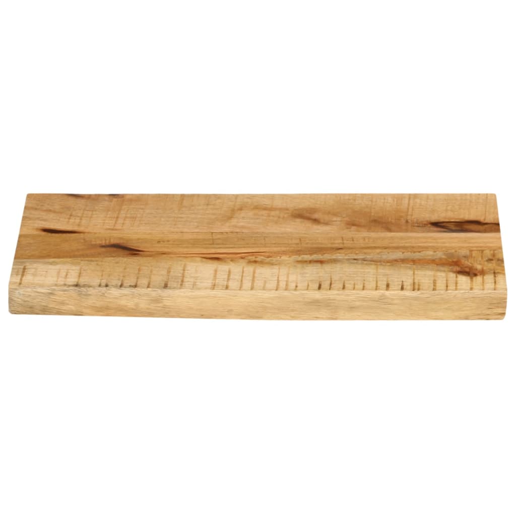Blat stołu z naturalną krawędzią z litego drewna mango 50x20x3,8 cm