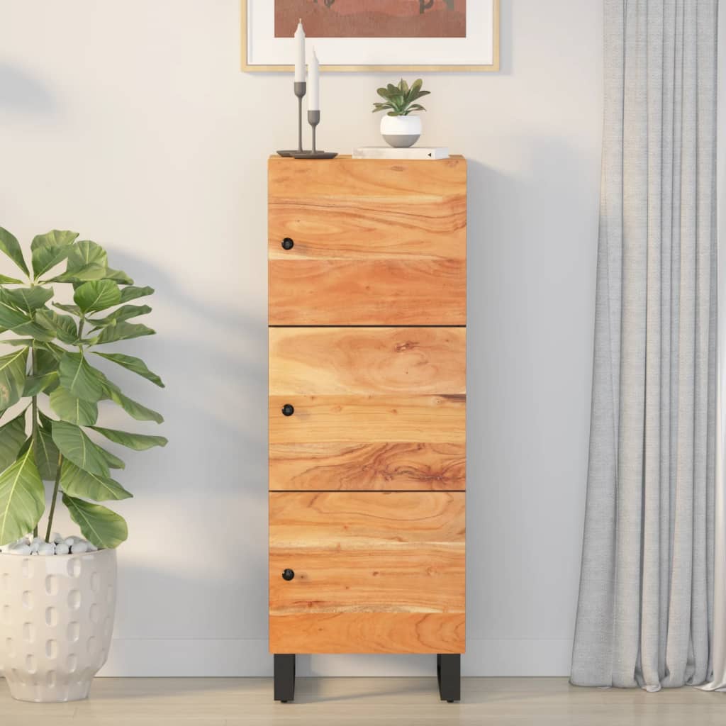 Szafka z 3 drzwiczek, 40x33x110 cm, drewno akacjowe i żelazo vidaXL