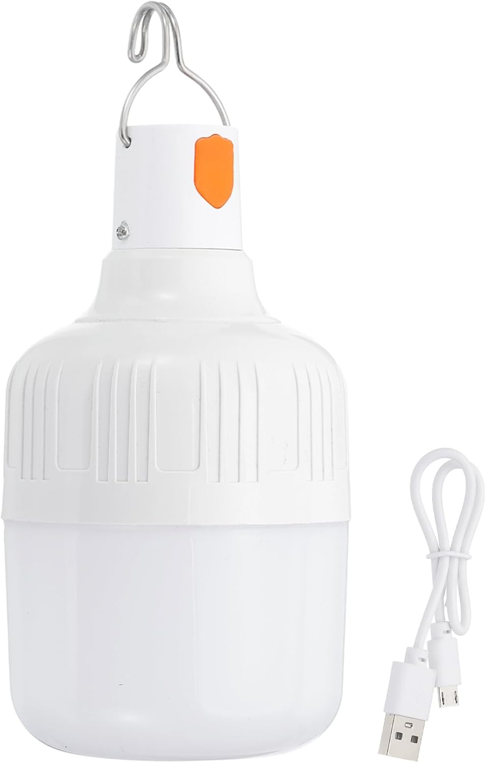 Latarnia kempingowa, ładowalna lampa LED, przenośna, wisząca, 3 tryby świecenia, 90 W, z hakiem na kemping, wędrówki, wędkarstwo, biała