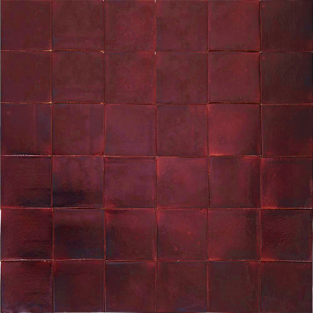 Płytki ceramiczne 10,5×10,5 cm jednokolorowe – Ciliegia Vino – 90 sztuk – do łazienki, kuchni, salonu.