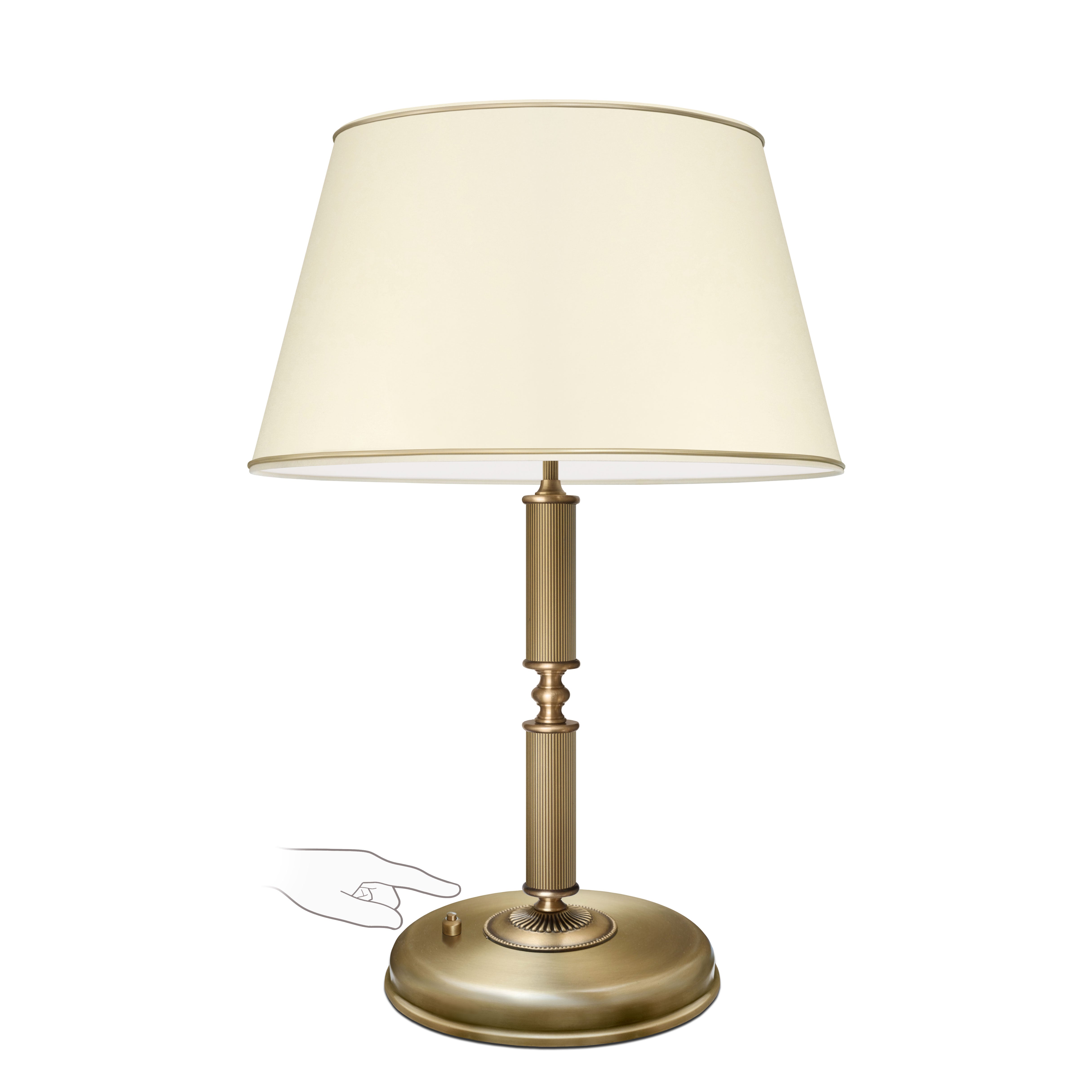Klasyczna lampa stołowa w patynie L-B2-P