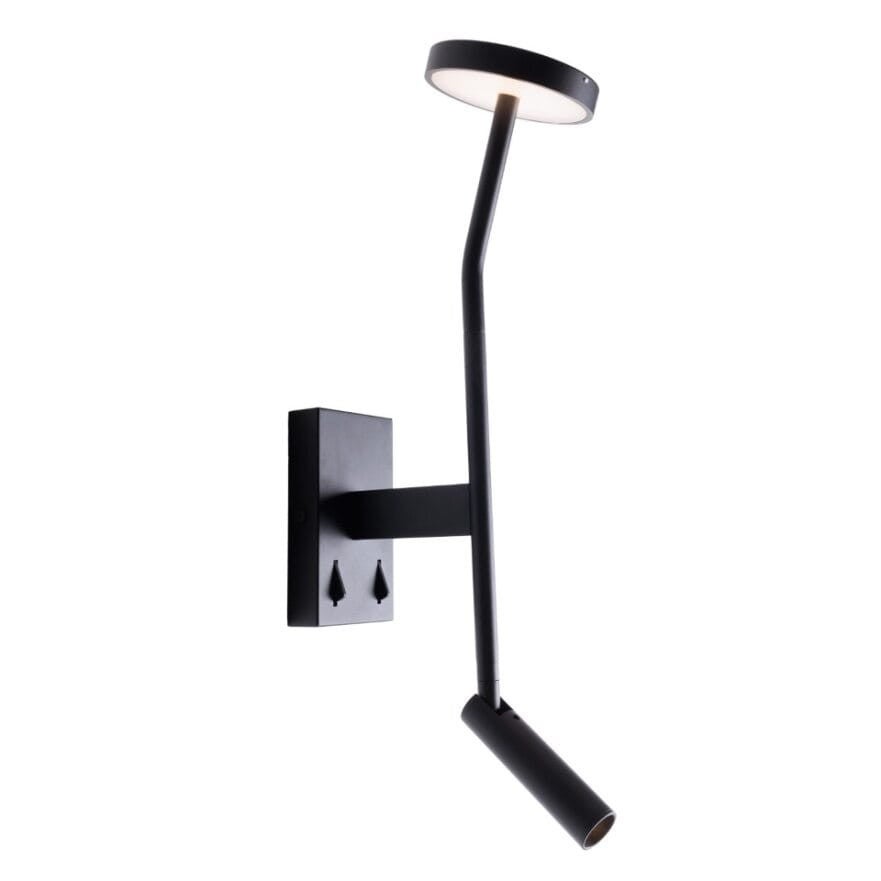 Kinkiet ścienny industrialny regulowany czarny podwójny IBIZA LED 9W W0349 Maxlight