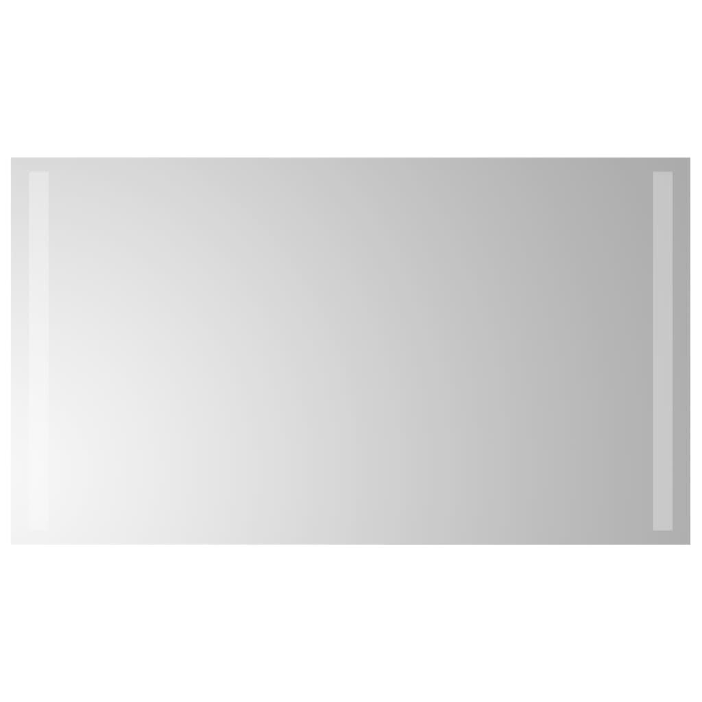 Lustro Łazienkowe Ścienne 40x70 cm z LED 5 V IP65 Srebrne