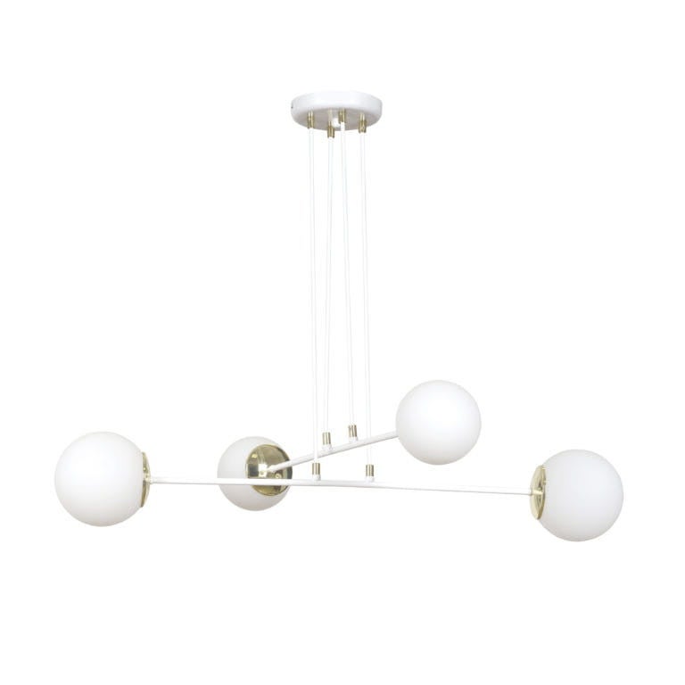 Żyrandol Emibig 4xE14 40W OGNIS 4 WHITE 967/4