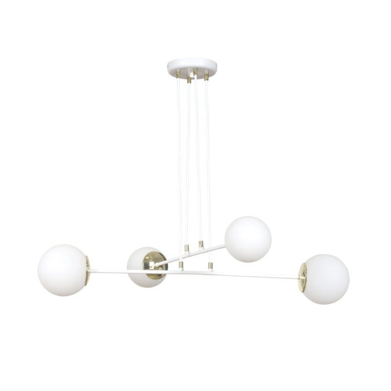 Żyrandol Emibig 4xE14 40W OGNIS 4 WHITE 967/4