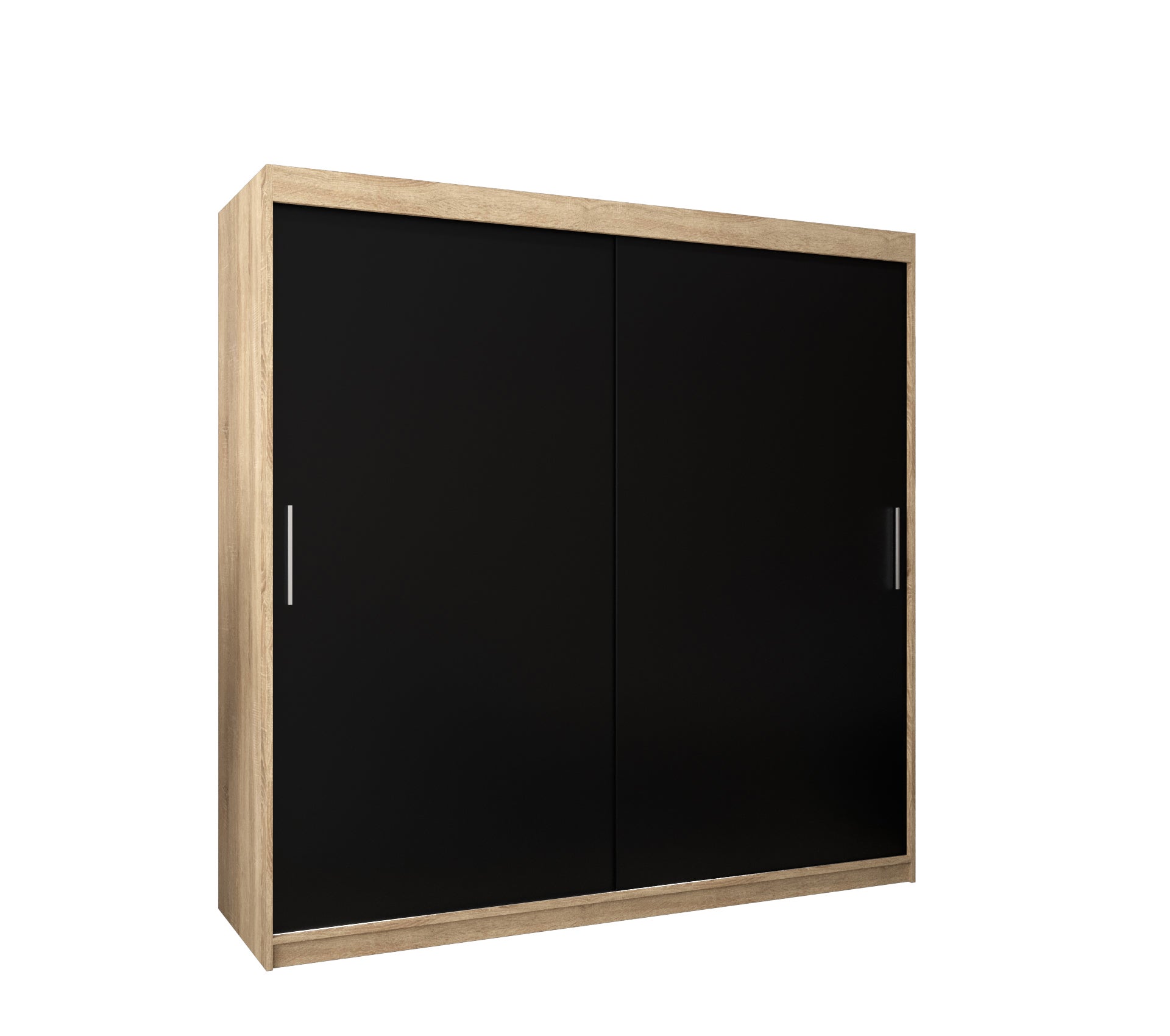 Szafa przesuwna garderoba TOKYO 200 x 62 x 200 cm Sonoma + Czarny - Abiks Meble