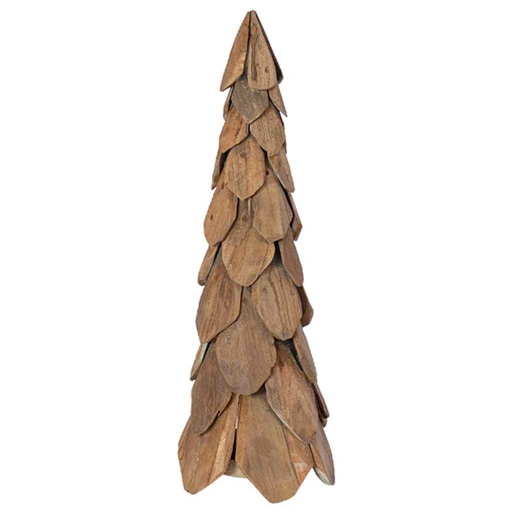 Choinka Drewniana z Drewna Tekowego 80 cm Dekoracyjna
