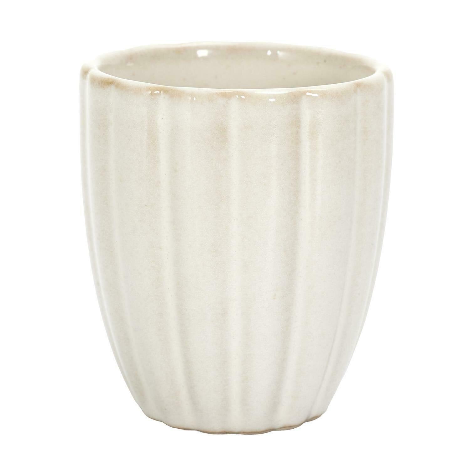 Kubek ceramiczny do espresso Vlora 120ml beżowy nowoczesny